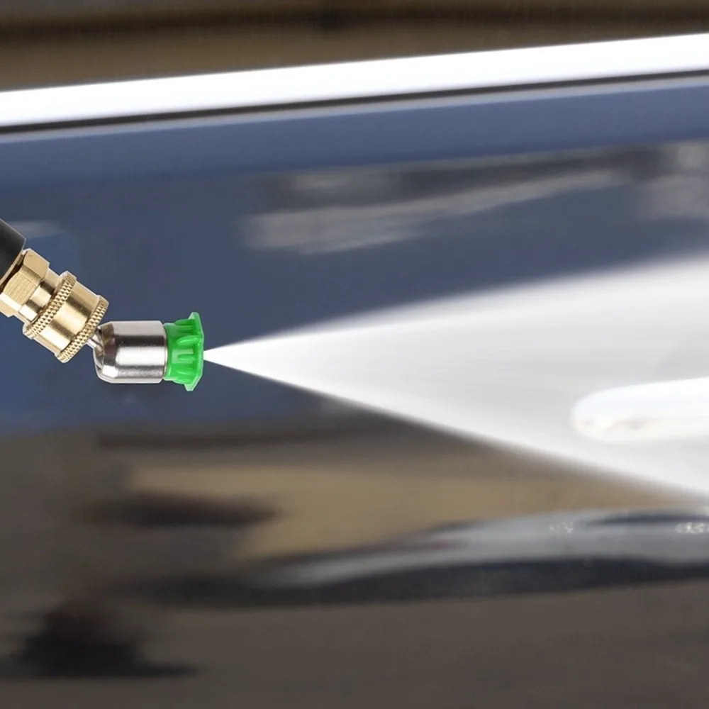 Durable Rotating Nozzle Stainless Steel 0 15 25 40Degree Rotary Spray Jet Tip 1/4'' Quick Connect Spray Head Patio