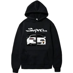 Initial D Supra Hoodies for Men and Women, Manga Print Loose Casual Sweatshirt, Long Sleeve, Japanese Style, Spring Autumn S-3XL