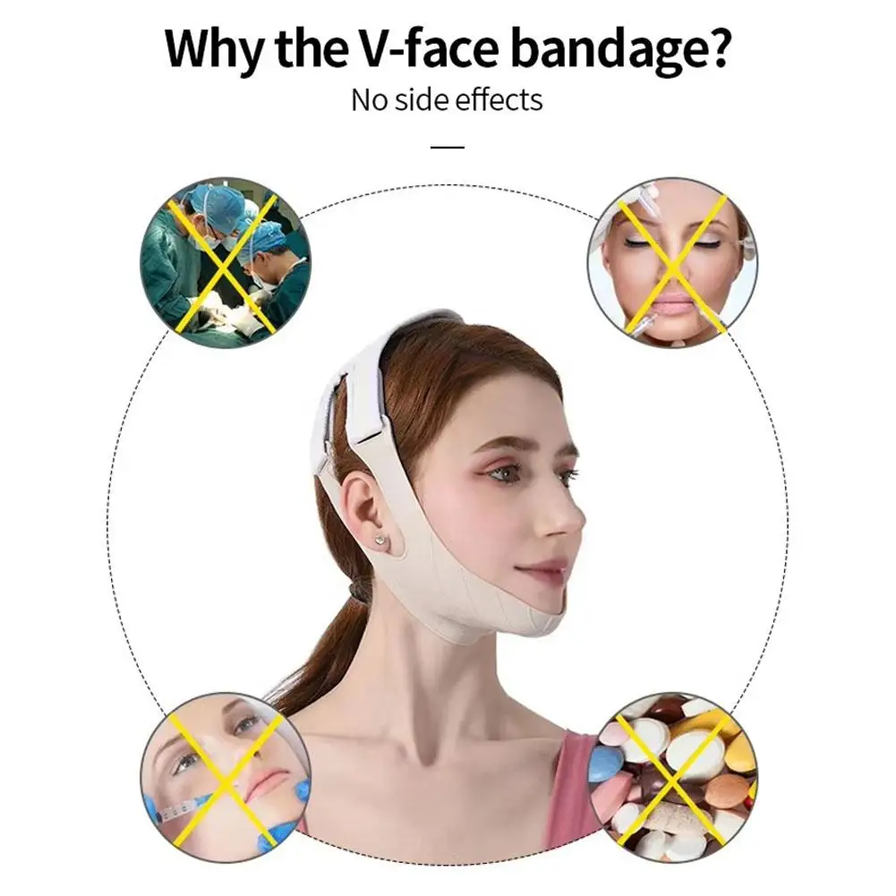 Chin Cheek Silicone Face V Line Slimming Bandage Lift Facial Up Women Belt Beauty Face Shaper Skin Strap Anti Wrinkle Tools Z0J7