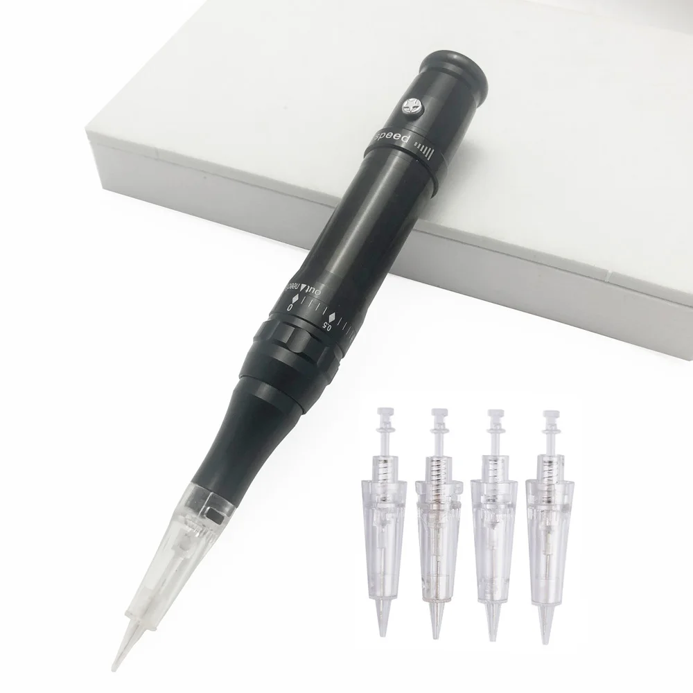 Promotional Black Permanent Makeup Machine Beauty MTS Eyebrow Tattoo Pen