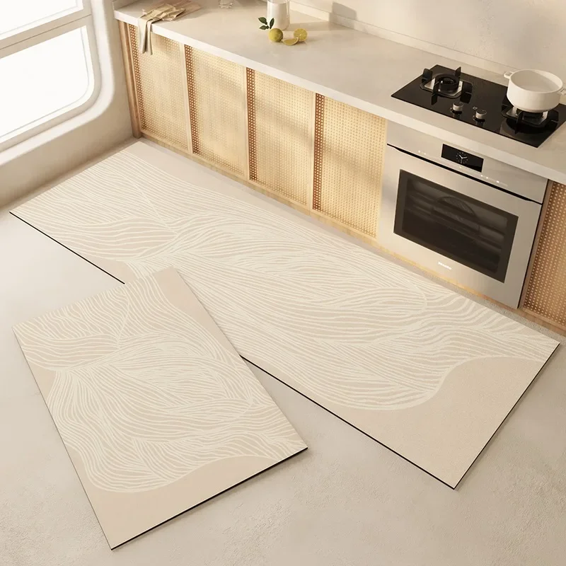 Kitchen Floor Mat Anti-slip Oil-proof Wipeable Easy To Clean Carpet Waterproof Foot Mats Home Decoration Rug Alfombra De Cocina