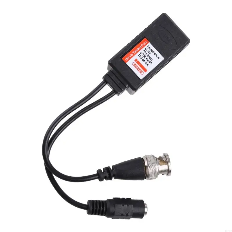 H052 1 paire BNC à RJ45 Power Power Power + Balun pour caméra CCTV