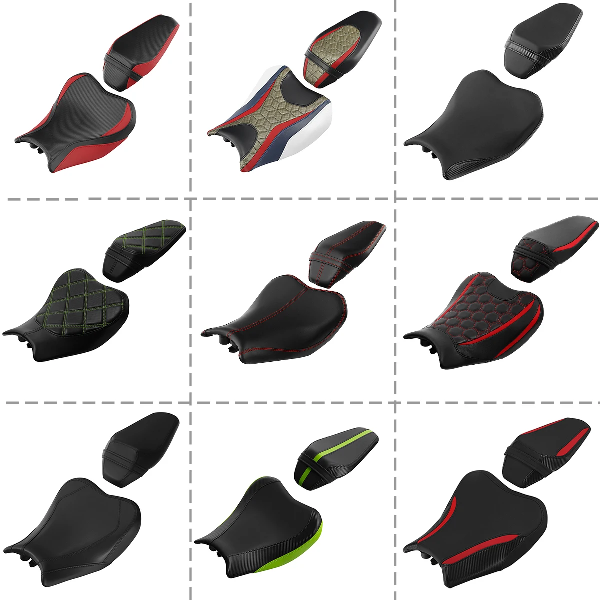 

Driver Rider & Passenger Seat Fit For Kawasaki Z900 Z 900 2017-2024 2022 Motorcycle