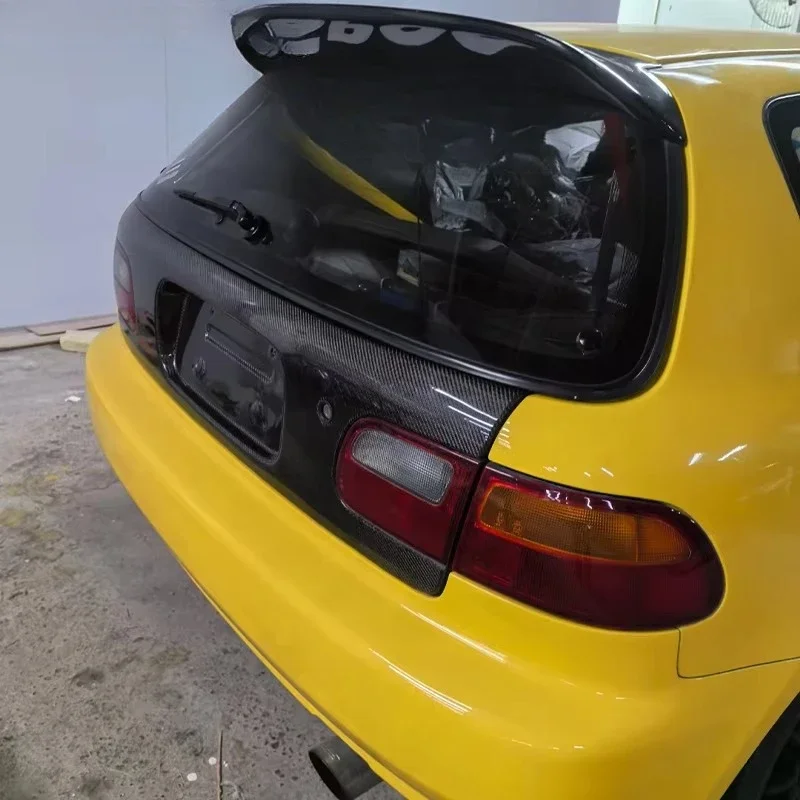 For 1991-1995  EG OEM-Style Boot Lid Carbon Fiber Trunk Lid Lightweight Tailgate