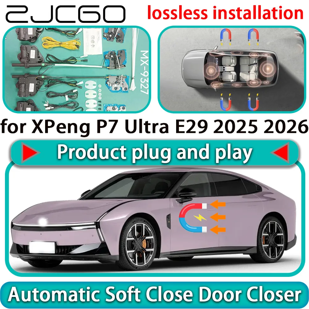 for XPeng P7 Ultra E29 2025 2026 Auto Pull Car Soft Close Door Kit Power Latch Electric Door Catch Soft Closing Assist Silent