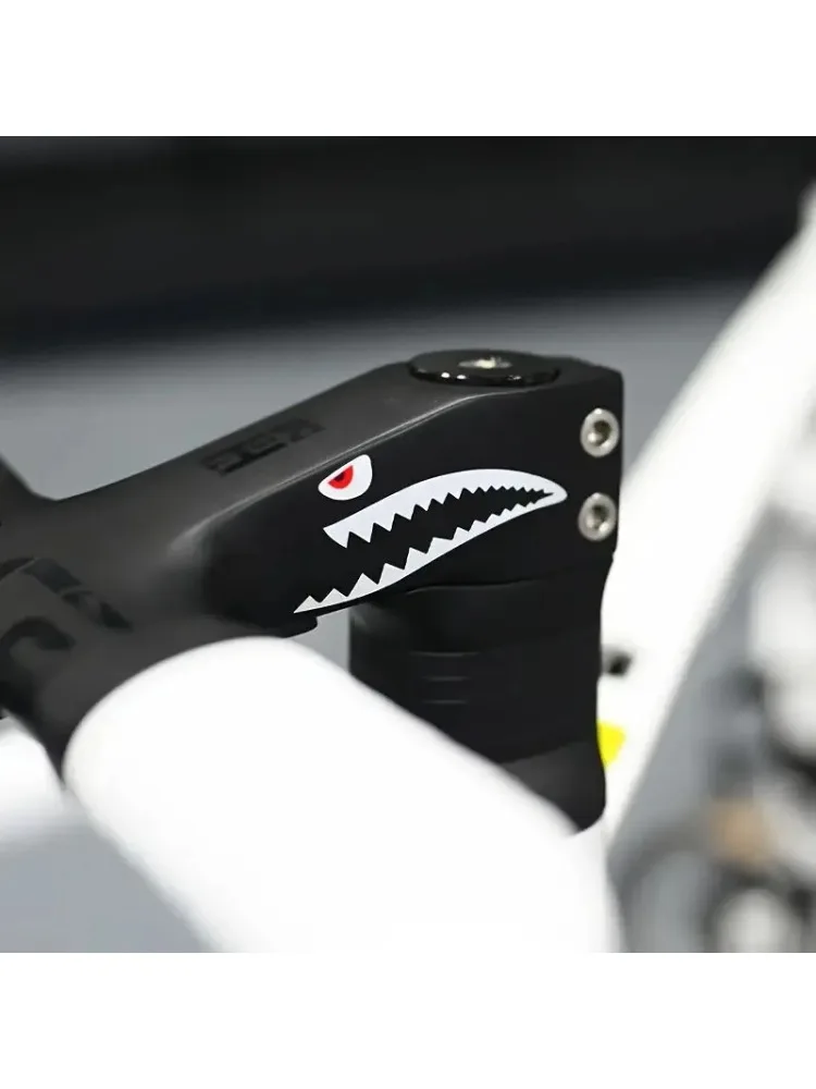 AliExpress NONE 1SET Shark Mouth Teeth Bike Sticker Set, Multicolor Waterproof Vinyl Decal for Bicycle Crank