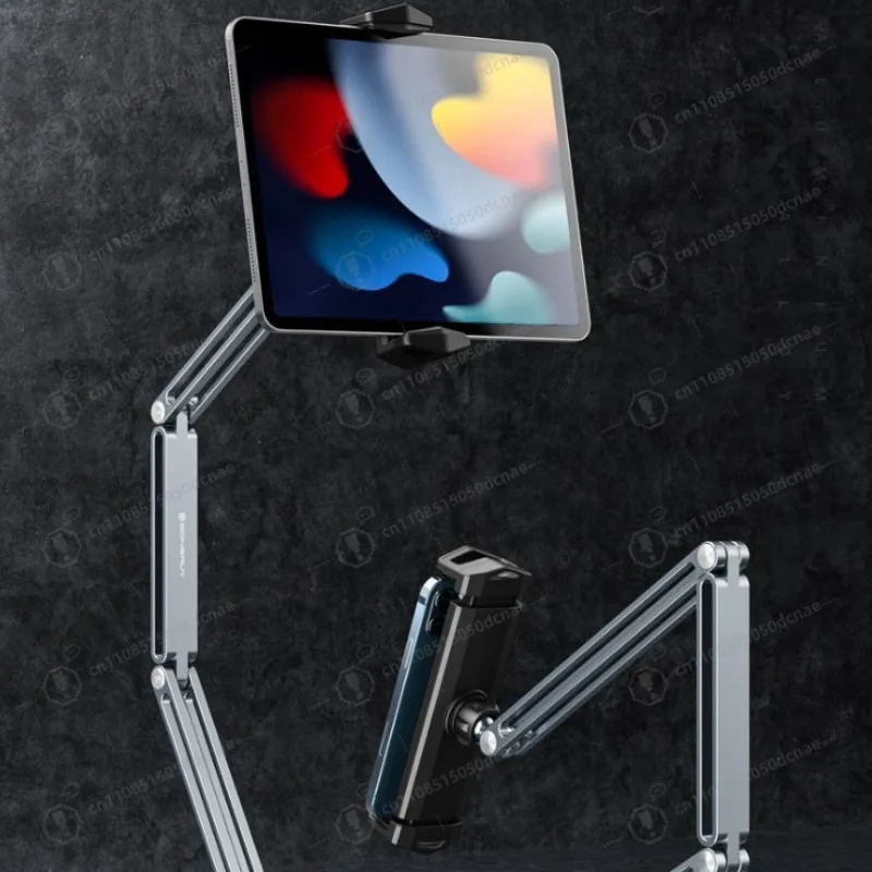 

360° Rotating Tablet Stand - BoneRuy Aluminum Arm Mount for Bed, Couch & Desk, Hands-Free Viewing Anywhere