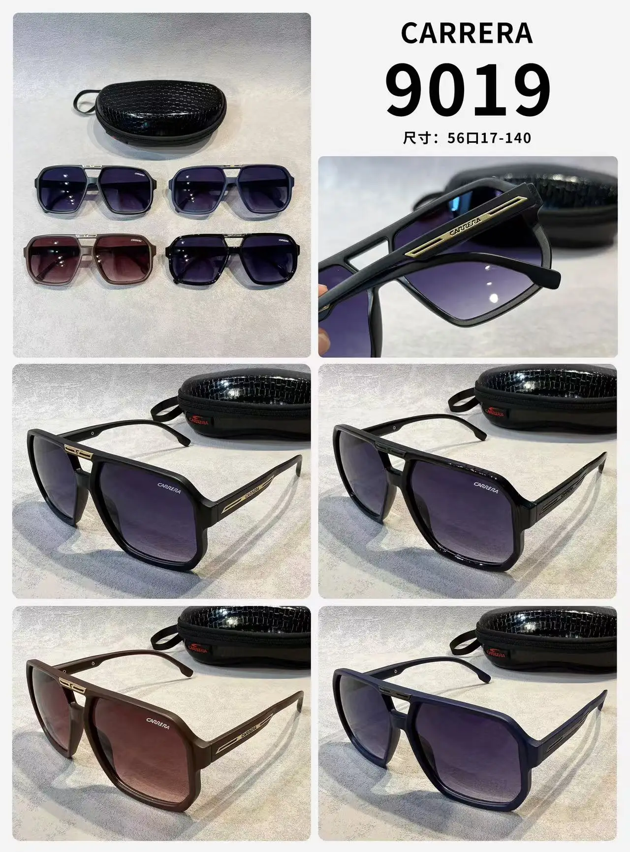 نظارات كاريرا ريترو كلاسيكية للرجال والنساء، إطار معدني للقيادة الرياضية، نظارات UV400 8909