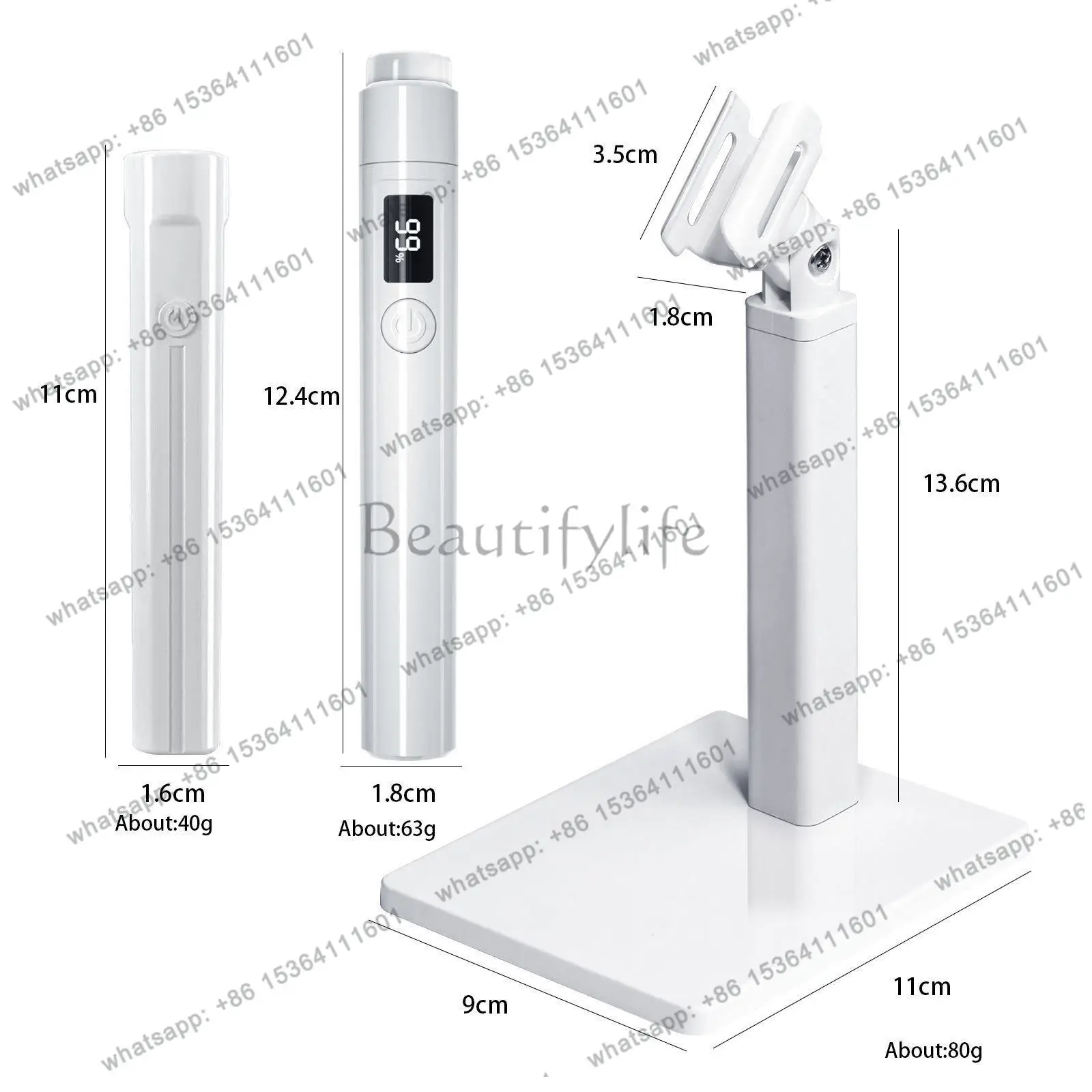 HOT Handheld Portable Nail Art One-word Light Bracket 360 Degree Rotating Multifunctional Bracket Baking Light