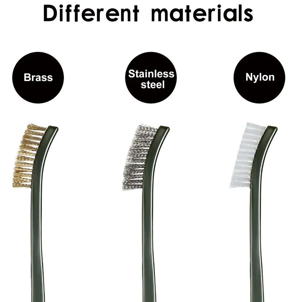 

Hand Tools Wire Brushes For Heavy Scrubbing Brass Clean Cutting Tools Nylon Scale Screw Threads Stainless Steel