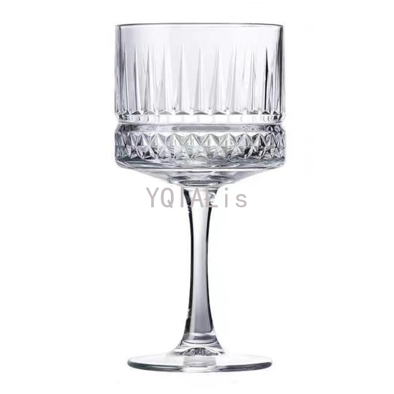 High Quality 200-500ml Classical Engraved Goblet Cocktail Champagne Wine Glass Cup Art Fashion Home Bar Festival Drinkware Gift