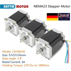 【EU Stock】3 pcs or 4 Pcs Nema 23 Stepper Motor Stepping Motor 23HS8430 76mm 270Oz-in 3A 23HS8430