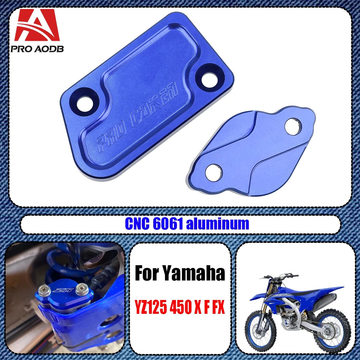 

Motorcycle CNC Front Rear Brake Reservoir Cover Cap For Yamaha YZ WR 125 250 250F 450F YZ125 YZ250 YZ250F YZ450F WR250F WR450F