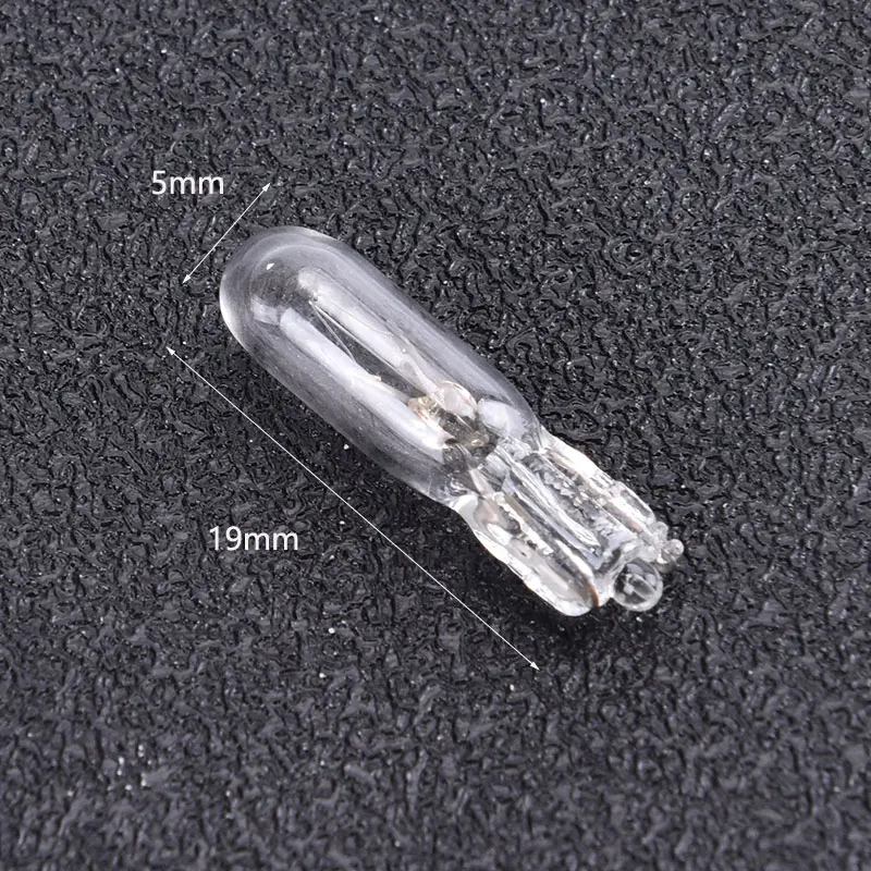 10pcs W2W T5 12V 1.2W Car Halogen Lamp Instrument Lights Dashboard Bulb Auto Interior Light Car Styling