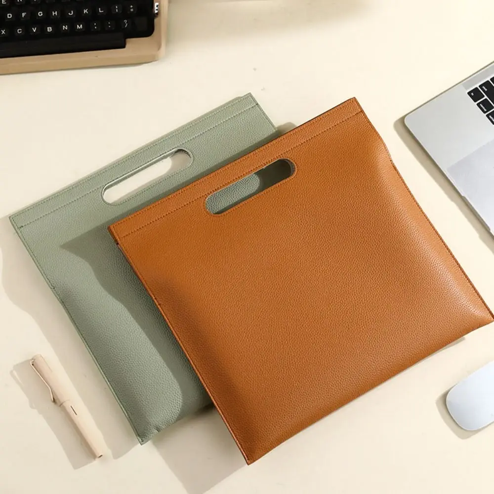 

Document Organizer Heavy Leather Pouch Large Capacity Paper Organizer File Folders Pouch Archive Folder Waterproof