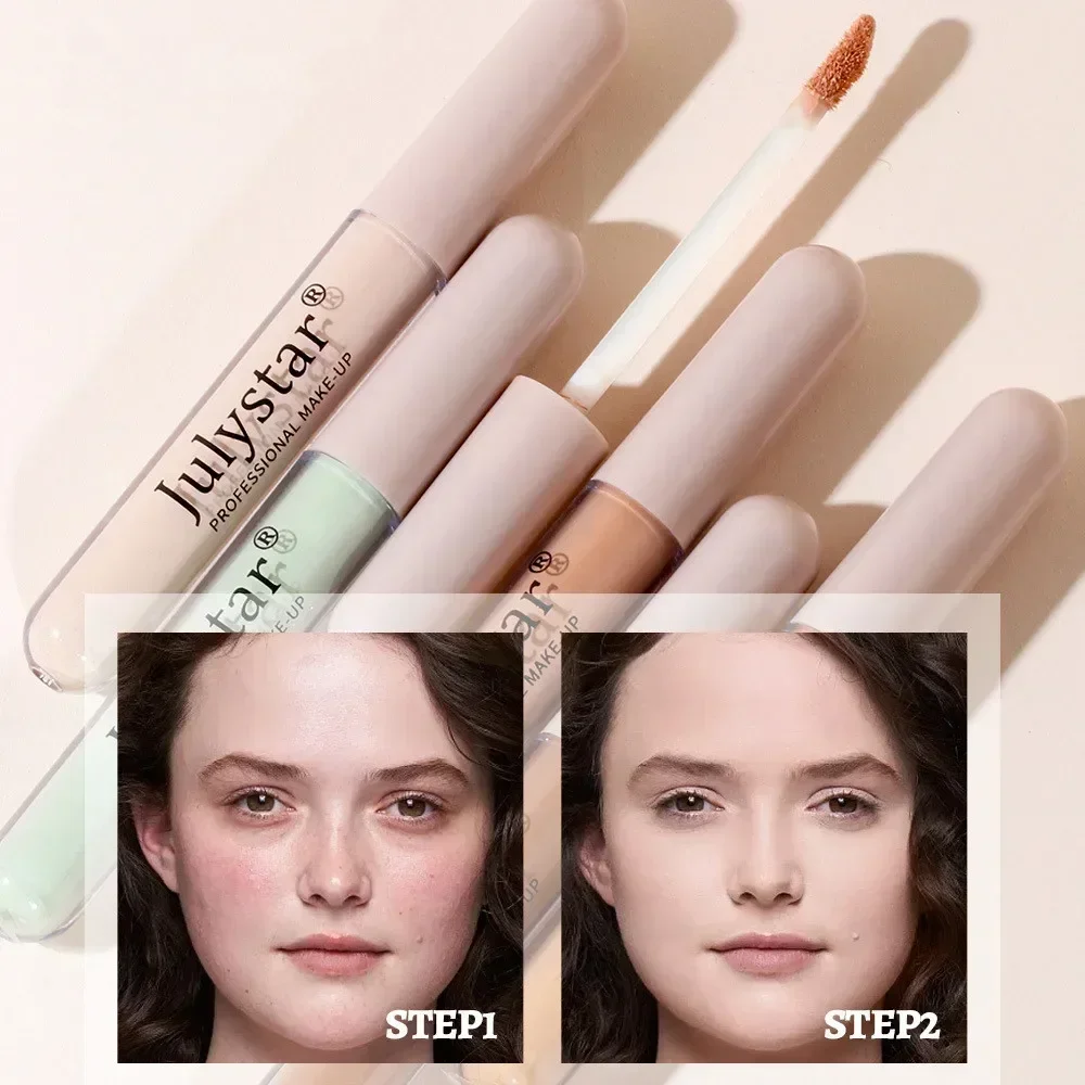 Waterproof Liquid Concealer 3 Colors Matte Full Coverage Acne Scars Dark Circles Foundation Face Corrector Women Makeup Cosmetic