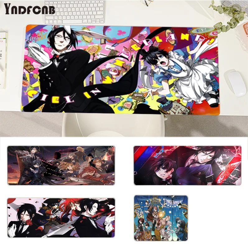 

Black Butler Mousepad New Rubber Mouse Durable Desktop Mousepad Size for Game Keyboard Pad for Gamer