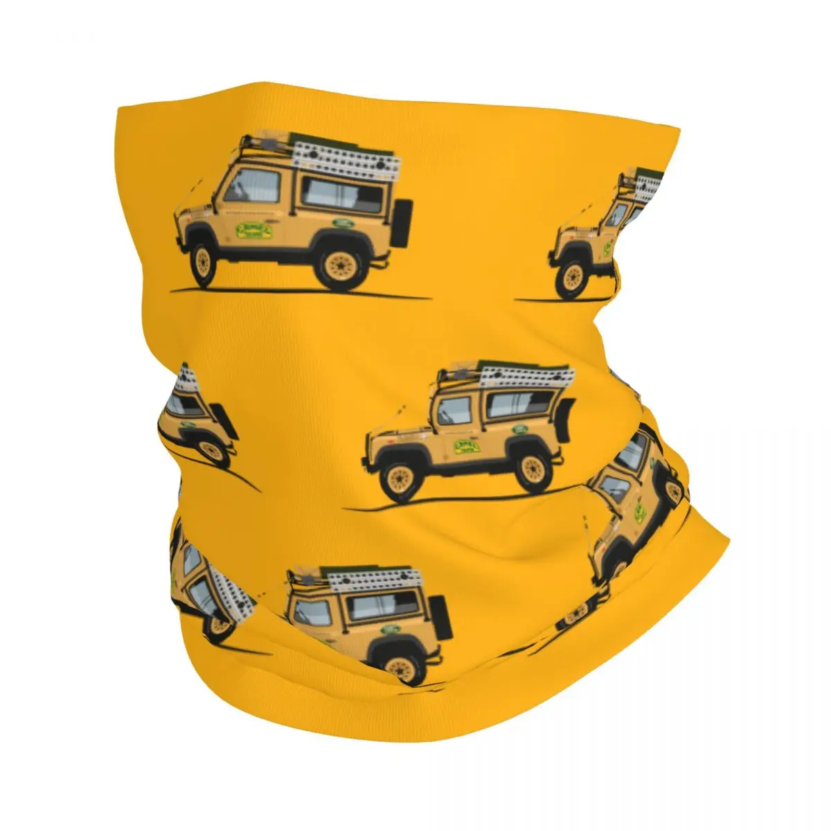 Custom Camel Trophy Defender 110 Neck Gaiter Women Men UV Protection Winter Bandana Scarf for Hiking