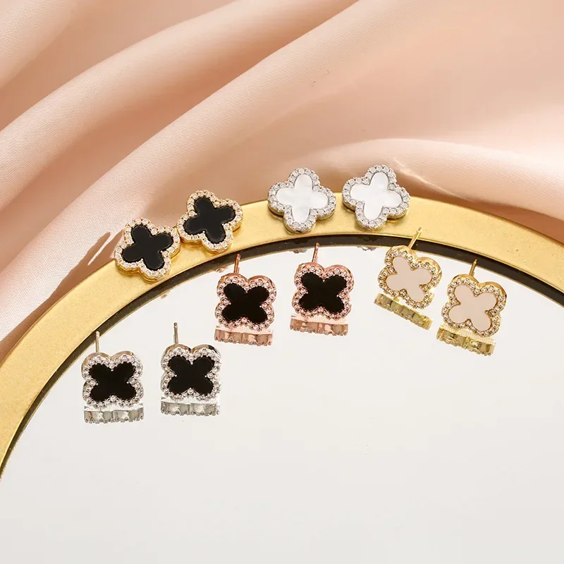 

Интернет-знаменитости, новые легкие, роскошные, темпераментные, счастливые, четырехлистные серьги-гвоздики