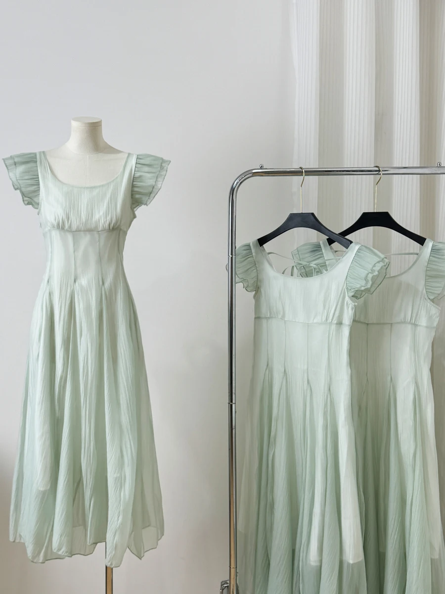 

Новая женская юбка-миди Dr 2025 Vaion Gentle Sle, оранжевая, с высокой талией, А-силуэт, цветок-колокольчик