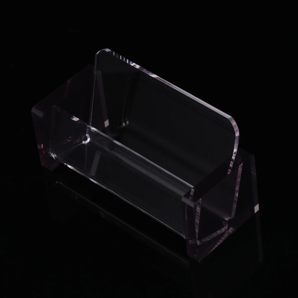 Business Card Holder Plastic Multifunctional Display Stand Office Organizer For Cards Appointment Sleek Design Simple