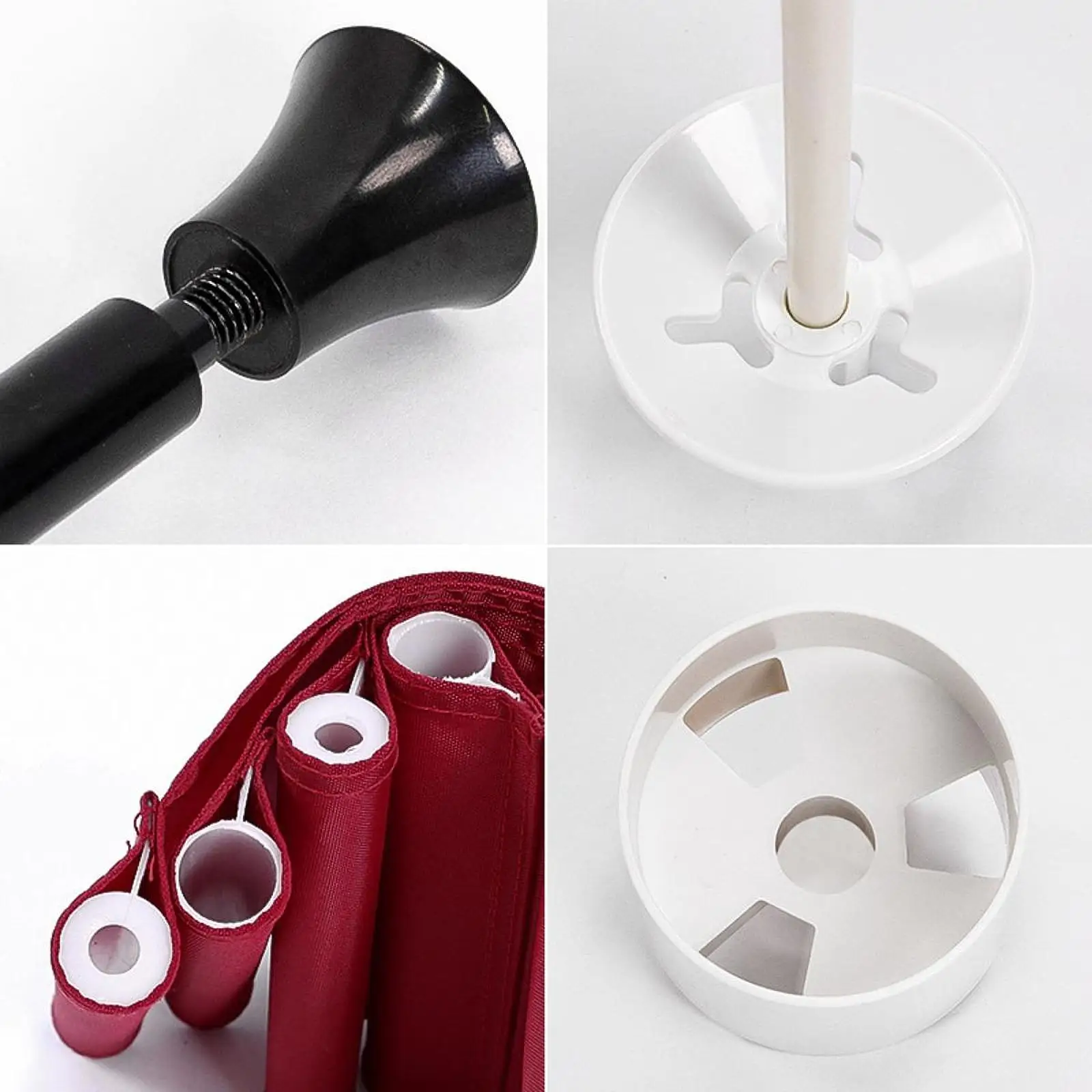 

Набор из 4 флагштоков для гольфа с флагами и номерами, для газона, использования в помещении и на улице