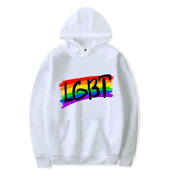 Men/women Fashion LGBT Letter Print Hoodie Lesbians Bisexuals Gays Long Sleeve Hoodie