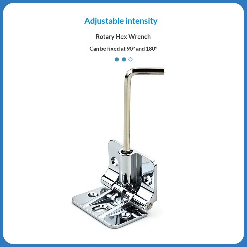 HL056 Folding Door Limit Hinge Adjustable Positioning 90/180 Degrees Flip Hinge Flat Open Up And Down Flip Hinge Accessories