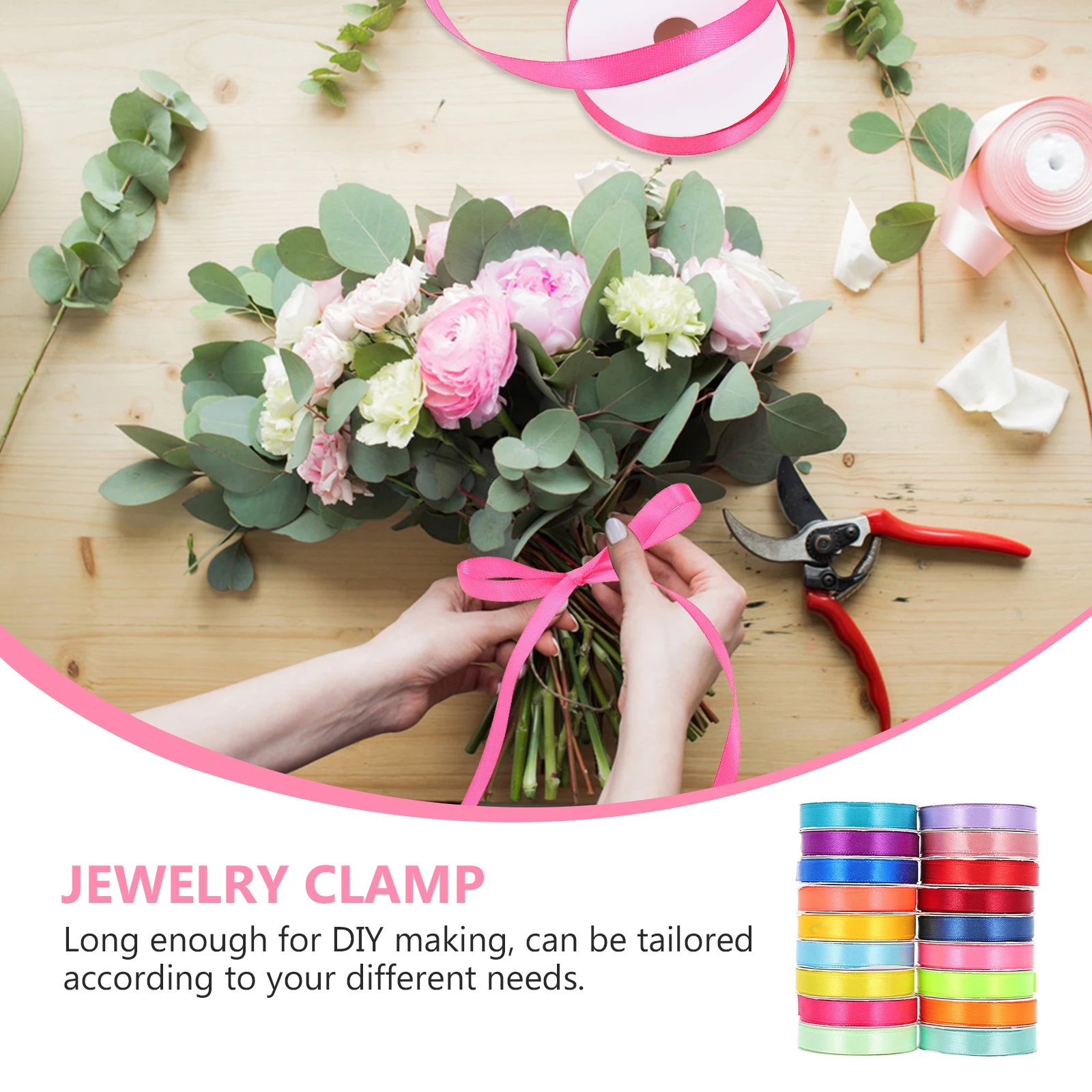 

18 Rolls Gift Wrapping Ribbon Decorative White Birthday Wedding Party Decorations for Presents Curly