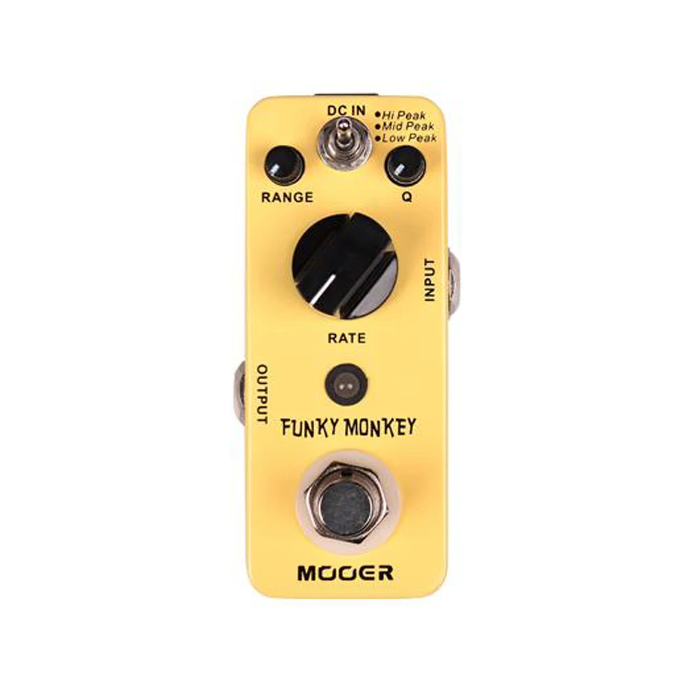 

MOOER Funky Monkey Педаль эффектов для гитары Auto Wah 3-режимная педаль Hi Mid Low Peak True Bypass Полностью металлический корпус Аксессуары для гитары