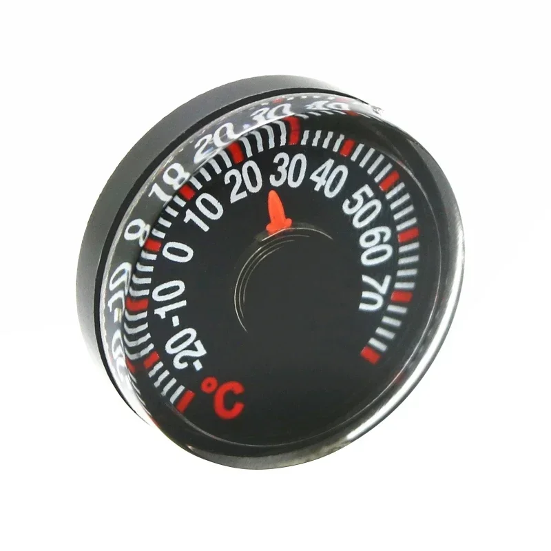 Mini Round Diameter 27mm Plastic Degrees Thermometers for Home Outdoor Car Household Temperature Measure Gague