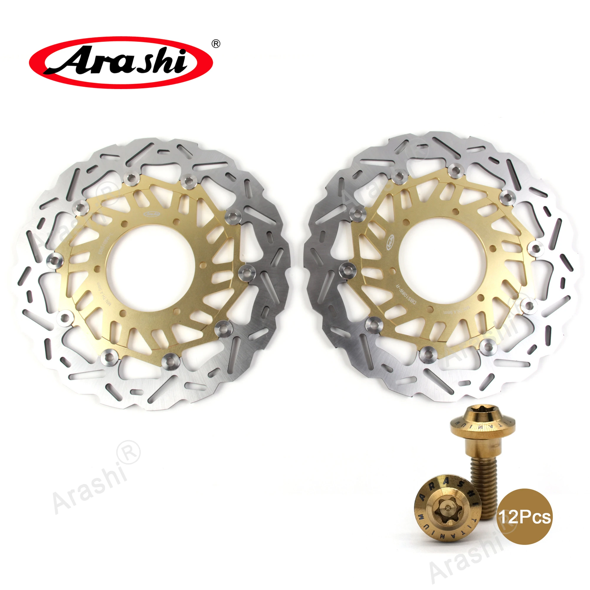 ARASHI GSX-R 1000 R ABS CNC Front Brake Discs Rotors For SUZUKI 1000 2017 2018  2019 2020 2021 GSXR1000R GSXR-R1000 GSXR1000R