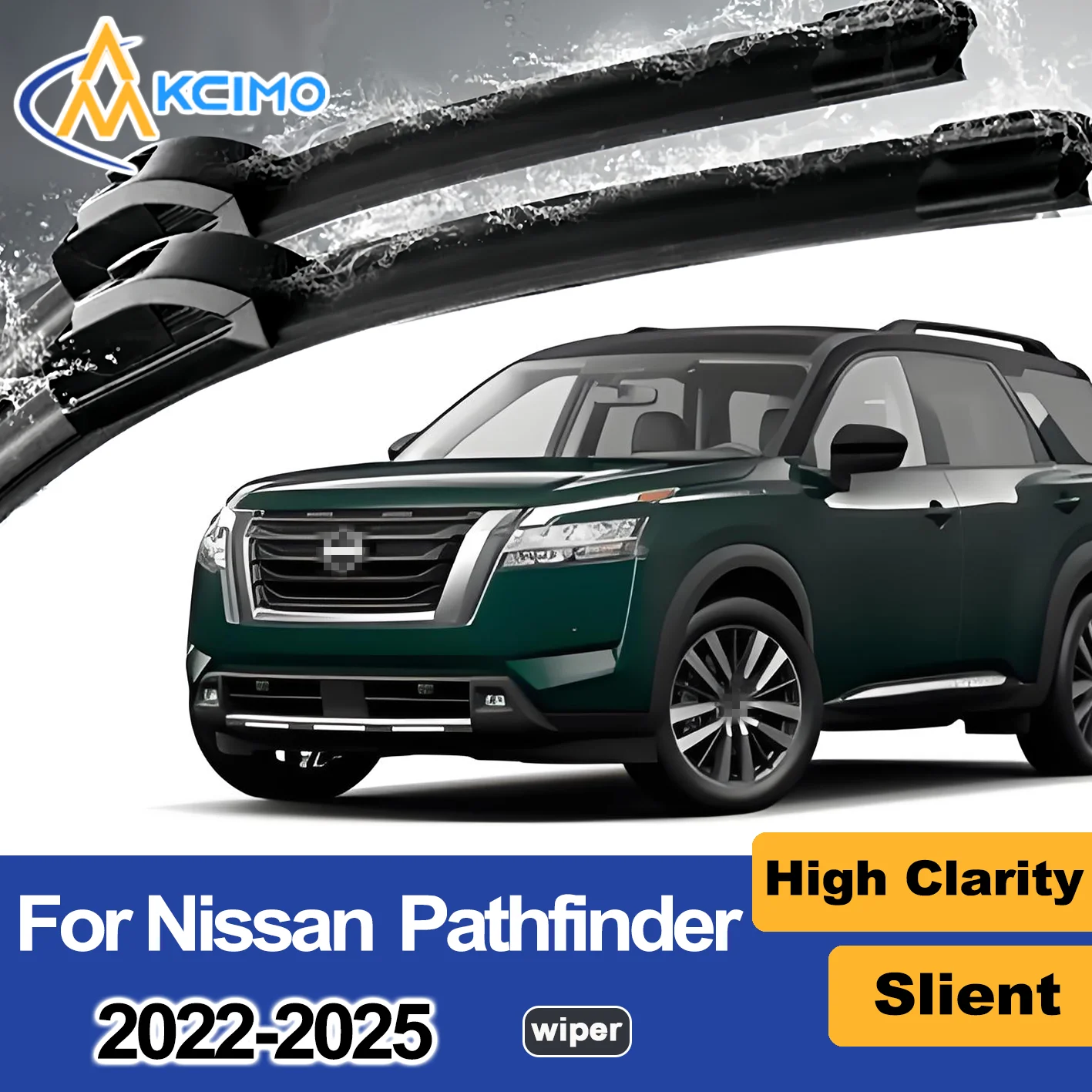 

2PCS New Front Windshield Wiper Blade for Nissan Pathfinder R53 2022-2025 Front Windshield Auto Wipers Blade Accessories 2025