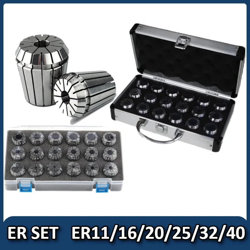 

ER11 ER16 ER20 ER25 ER32 ER40 set A AA ER spring collet 0.015mm 0.008mm CNC milling machine tool holder engraving machine