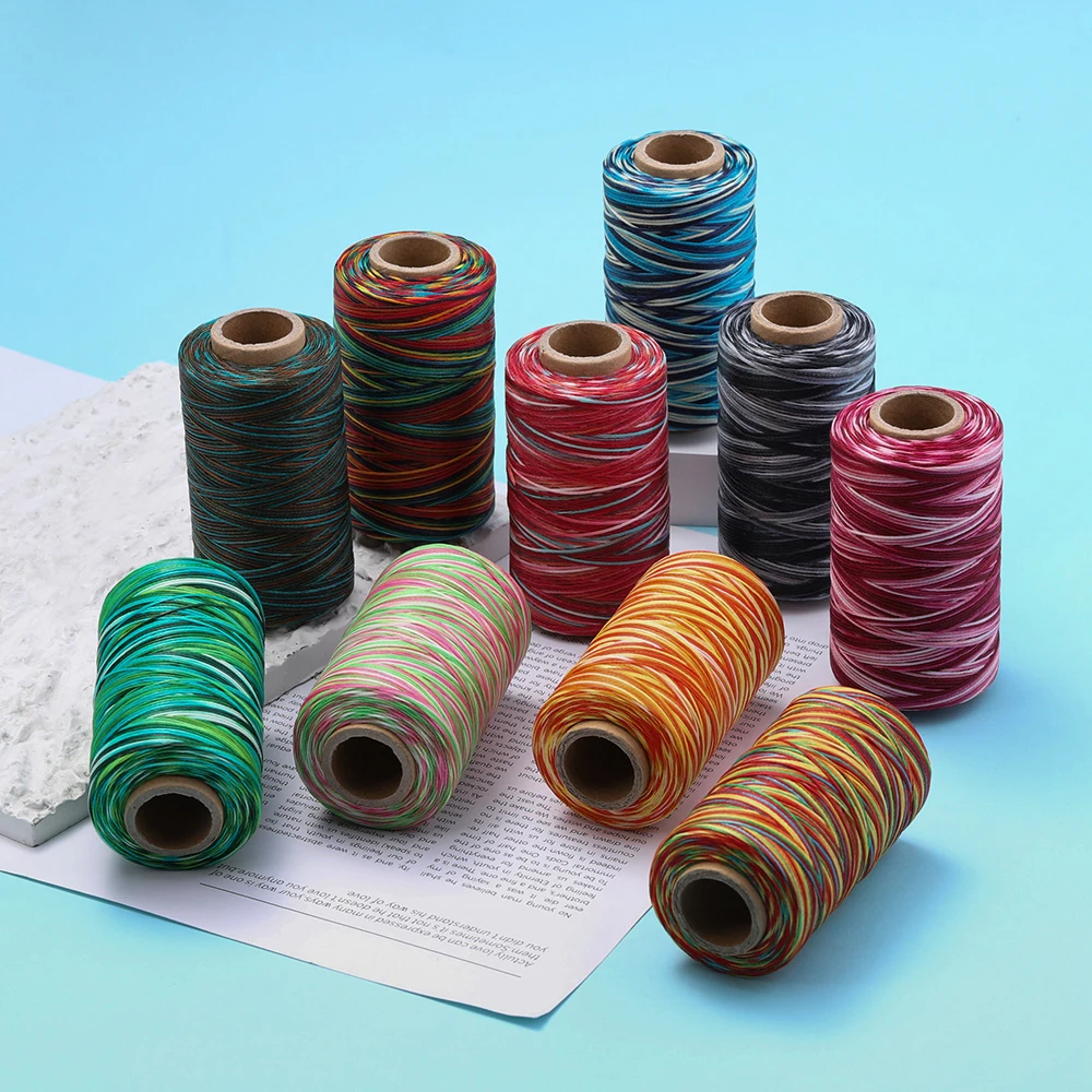 10 metrów 0.8mm/1mm kolorowy płaski woskowany sznurek wosk splot nici wyszywane koralikami liny dla DIY bransoletka naszyjnik akcesoria jubilerskie Making