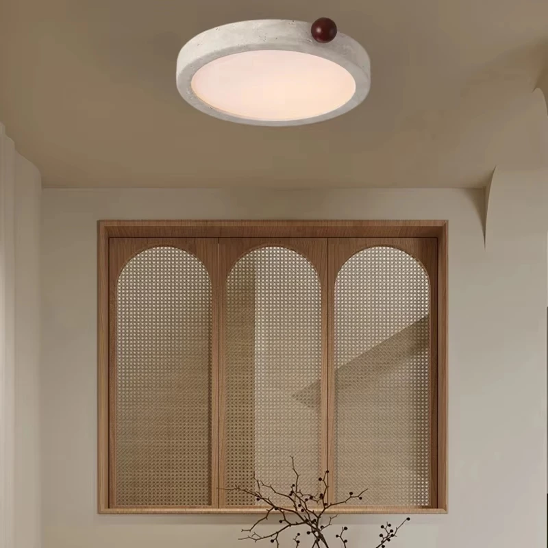 

Nordic Retro Stone LED Decor Ceiling Light High-end Art Home Lamp Bedroom Dinning Room Foyer Lighting Fixtures Dropshipping