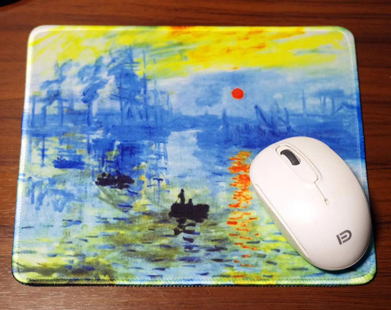 Vintage Beautiful Claude Monet Paintings Mouse Pad Comfortable Gaming Mousepad Mouse Mat Keyboard Mats Desk Pad 22x18cm