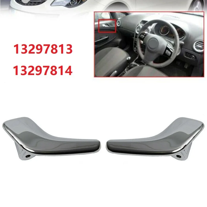 

2PCS Car Left+Right Door Handle ABS For VAUXHALL CORSA D 2006-2016 HATCHBACK 13297813 13297814 Interior Door Handle