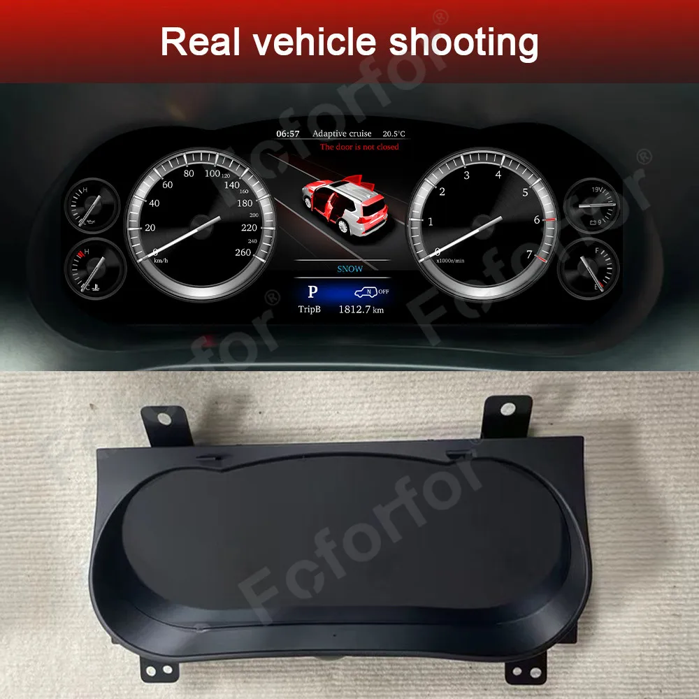 

2025 LCD Digital Cluster Odometer For Toyota Hilux Fortuner 2016-2024 Car Instrument Dashboard Panel Cockpit Speedometer Update