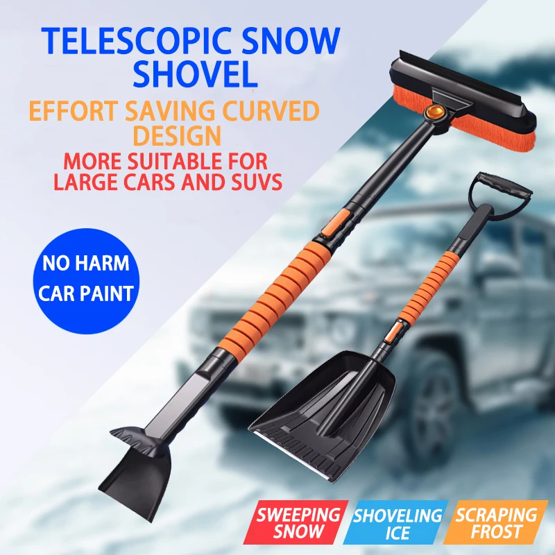 

Universal Multifunction Winter Car Snow Shovel Glass Snow Removal Windshield Defrosting Ice Scraper Tools Auto Accessories