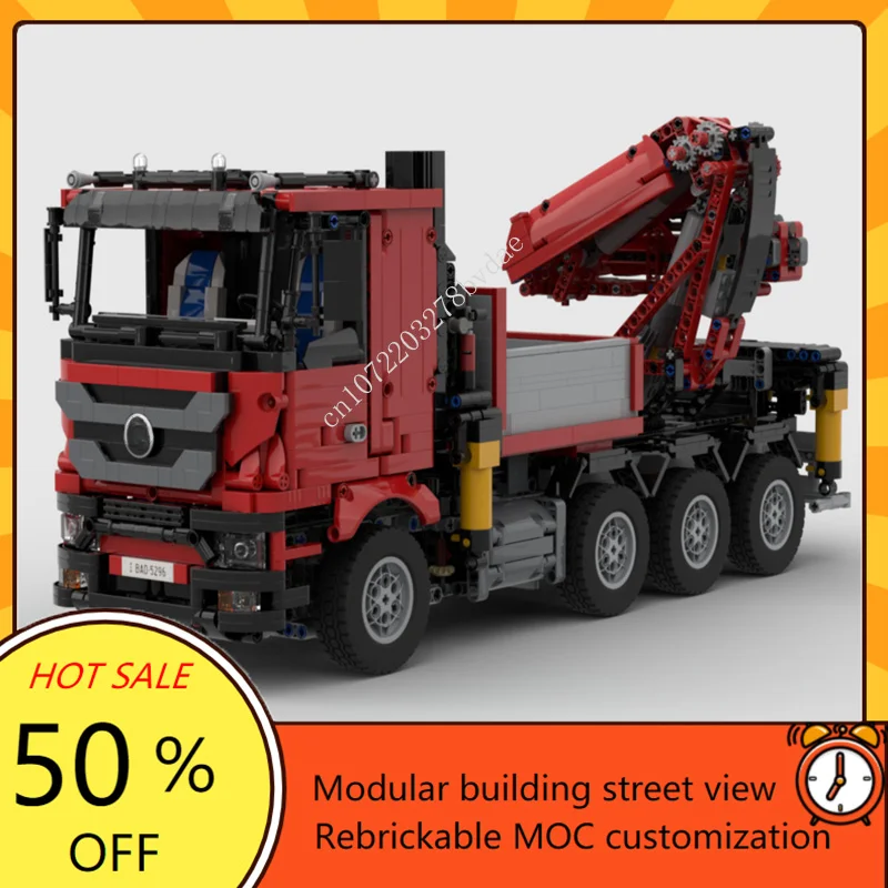 3091PCS MOC CityFASSI F1650 Truck Crane Model Building Blocks Technology Bricks DIY Creative Assembly Kids Toys Christmas Gifts