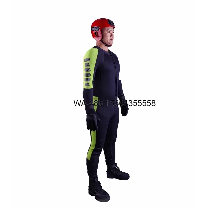 Wmwmnu for Swift Water Rescue Wetsuit Quick Entry Zipper PFD Compatibility Enhanced Mobility