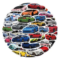 10/30/60pcs JDM Sport Super Car Stickers decalcomania impermeabile Laptop moto bagaglio Snowboard frigo Car Sticker