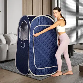Přenosná parní sauna, osobní domácí vířivka, skládací saunový stan s 4l a parním generátorem 1500 W 10 nejlepší prodej napařovací stroj na tělo - №9
