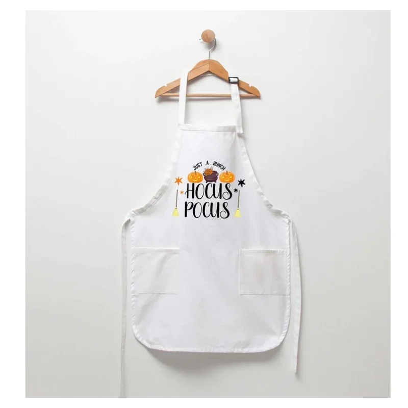 

Pumpkin Hocus Pocus Halloween Apron Spooky Chef Cooking Apron Halloween Kitchen Decor Chef Gift fHalloween Family Cooking Gift