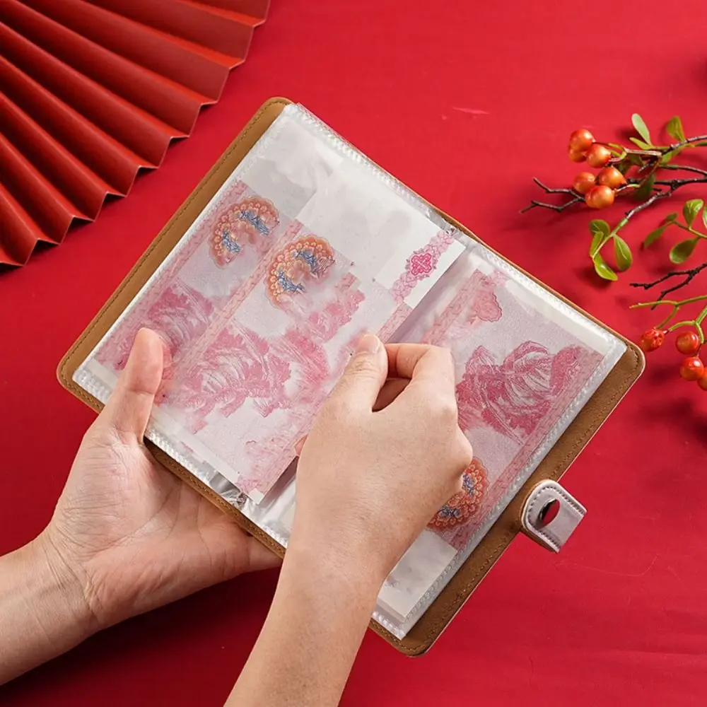 مغلفات محمولة قابلة لإعادة الملء لتوفير المال من جلد البولي يوريثان، تحديات توفير كتيب مخطط، كتاب حساب منظم