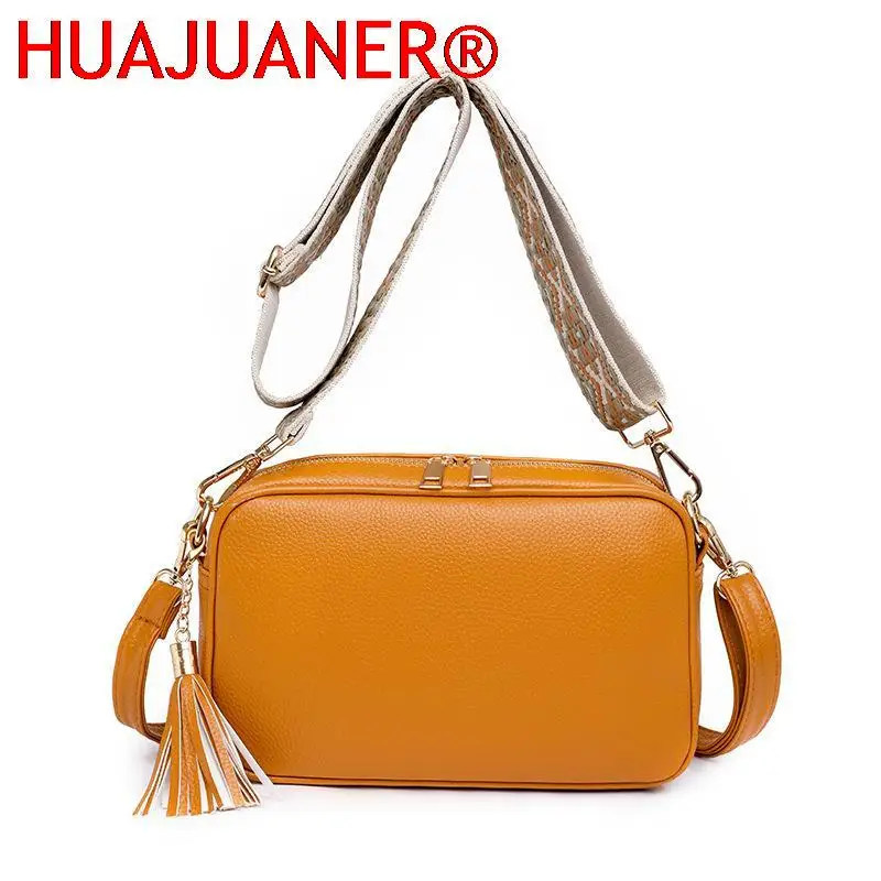 

Luxury Designer Handbag for Women PU Leather Vintage tassel Square Shoulder Bag Double Shoulder Strap Crossbody Messenger Bag