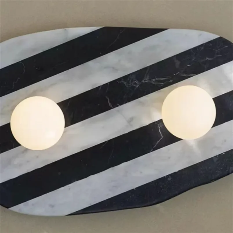 Irregularly natural marble wall lamp Living Room Striped Background Light Home Indoor Decor Hallway Aisle balcony Sconce Lamp