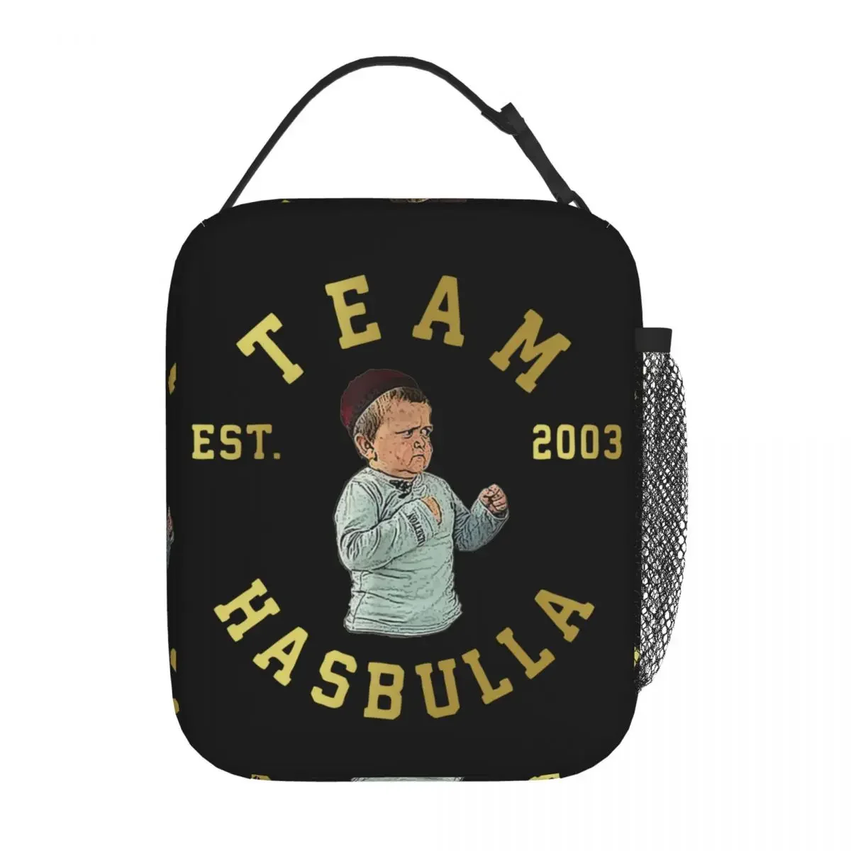 Team MMA Hasbulla Fight Meme Insulated Lunch Bags Cooler Lunch Container Portable Lunch Box Tote Men Women School Travel