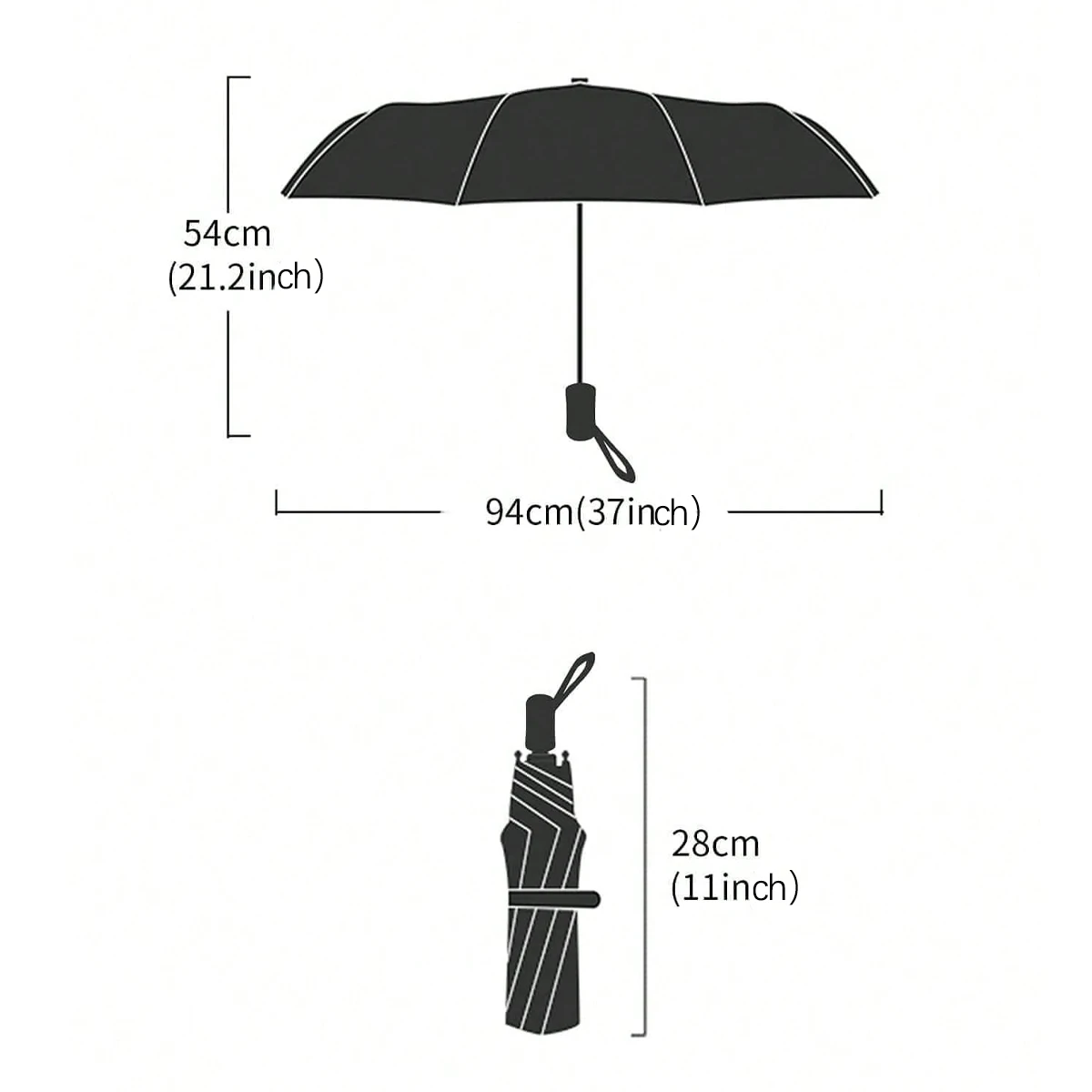 1pc automatic transparent folding umbrella, waterproof, durable and portable rain gear, is an ideal gift for friends.